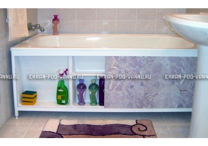 Экран с полочкой - Белый – купить по цене 7150 руб. в интернет-магазине в городе Екатеринбург картинка 2