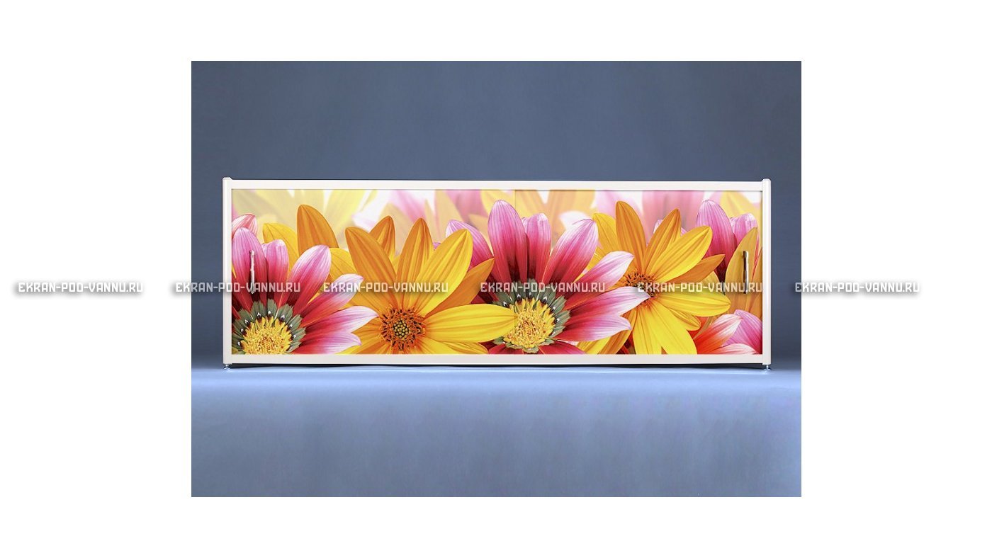 Раздвижной ФОТО экран - Flowers – купить по цене 8500 руб. в интернет-магазине в городе Екатеринбург картинка 6