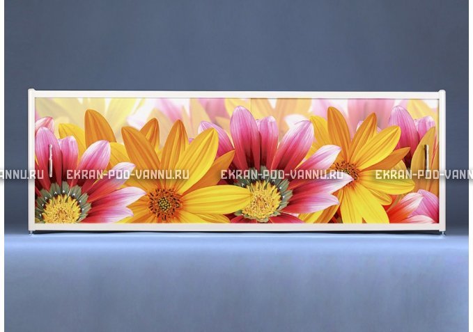 Раздвижной ФОТО экран - Flowers – купить по цене 8500 руб. в интернет-магазине в городе Екатеринбург картинка 1