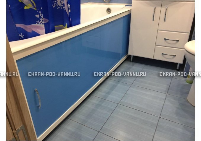 Раздвижной экран EUROPLEX Комфорт голубой – купить по цене 6750 руб. в интернет-магазине в городе Екатеринбург картинка 3