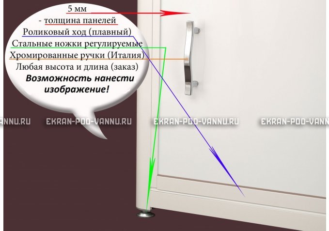 Экран на роликах EUROPLEX Тюльпаны – купить по цене 12400 руб. в интернет-магазине в городе Екатеринбург картинка 2