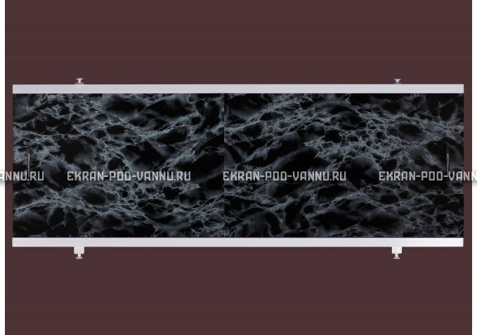 Экран EUROPLEX Универсал черный мрамор – купить по цене 6250 руб. в интернет-магазине в городе Екатеринбург картинка 1
