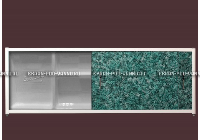Экран с полкой - Малахит – купить по цене 6280 руб. в интернет-магазине в городе Екатеринбург картинка 1