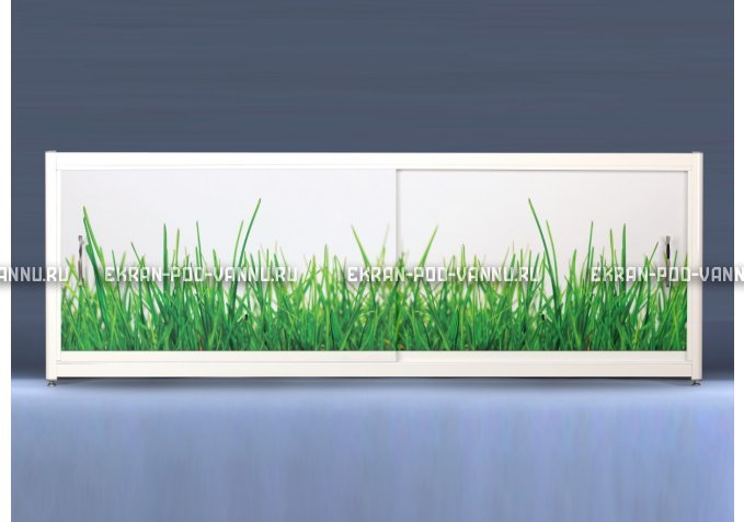 Экран на роликах EUROPLEX Трава – купить по цене 12400 руб. в интернет-магазине в городе Екатеринбург картинка 1