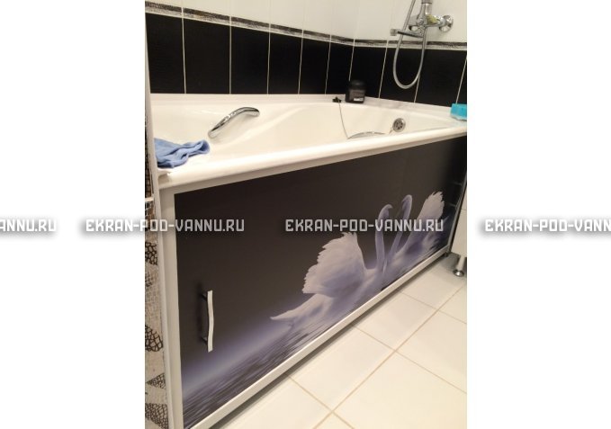 Раздвижной ФОТО экран - Лебеди – купить по цене 8500 руб. в интернет-магазине в городе Екатеринбург картинка 2