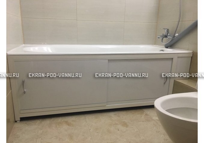 Экран  EUROPLEX Роликс белый с вставкой – купить по цене 10400 руб. в интернет-магазине в городе Екатеринбург картинка 4