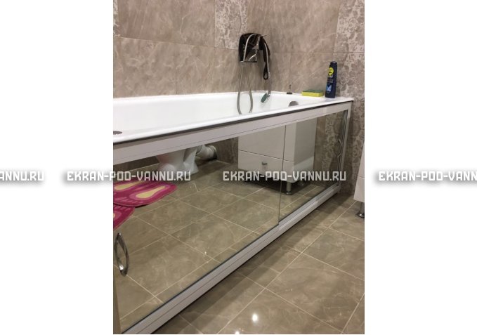 Раздвижной экран EUROPLEX Роликс Зеркальный – купить по цене 9700 руб. в интернет-магазине в городе Екатеринбург картинка 9