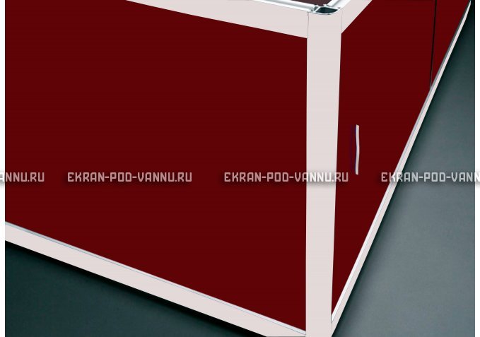 Торцевой экран EUROPLEX Комфорт бордовый – купить по цене 8760 руб. в интернет-магазине в городе Екатеринбург картинка 1