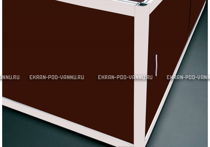 Угловой экран EUROPLEX Комфорт шоколад – купить по цене 8180 руб. в интернет-магазине в городе Екатеринбург картинка 1