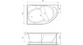 Акриловая ванна Relisan Sofi 170x105 – купить по цене 23480 руб. в интернет-магазине в городе Екатеринбург картинка 17