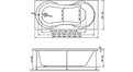 Акриловая ванна Relisan Lada 160x70 – купить по цене 14600 руб. в интернет-магазине в городе Екатеринбург картинка 13