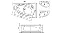 Акриловая ванна Relisan Zoya 150x95 – купить по цене 19230 руб. в интернет-магазине в городе Екатеринбург картинка 13
