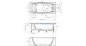 Отрезная ванна 1MarKa Pragmatika 173-155х75 см  – купить по цене 15450 руб. в интернет-магазине в городе Екатеринбург картинка 25