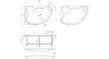 Акриловая ванна 1MarKa Catania 150x100 – купить по цене 17050 руб. в интернет-магазине в городе Екатеринбург картинка 13